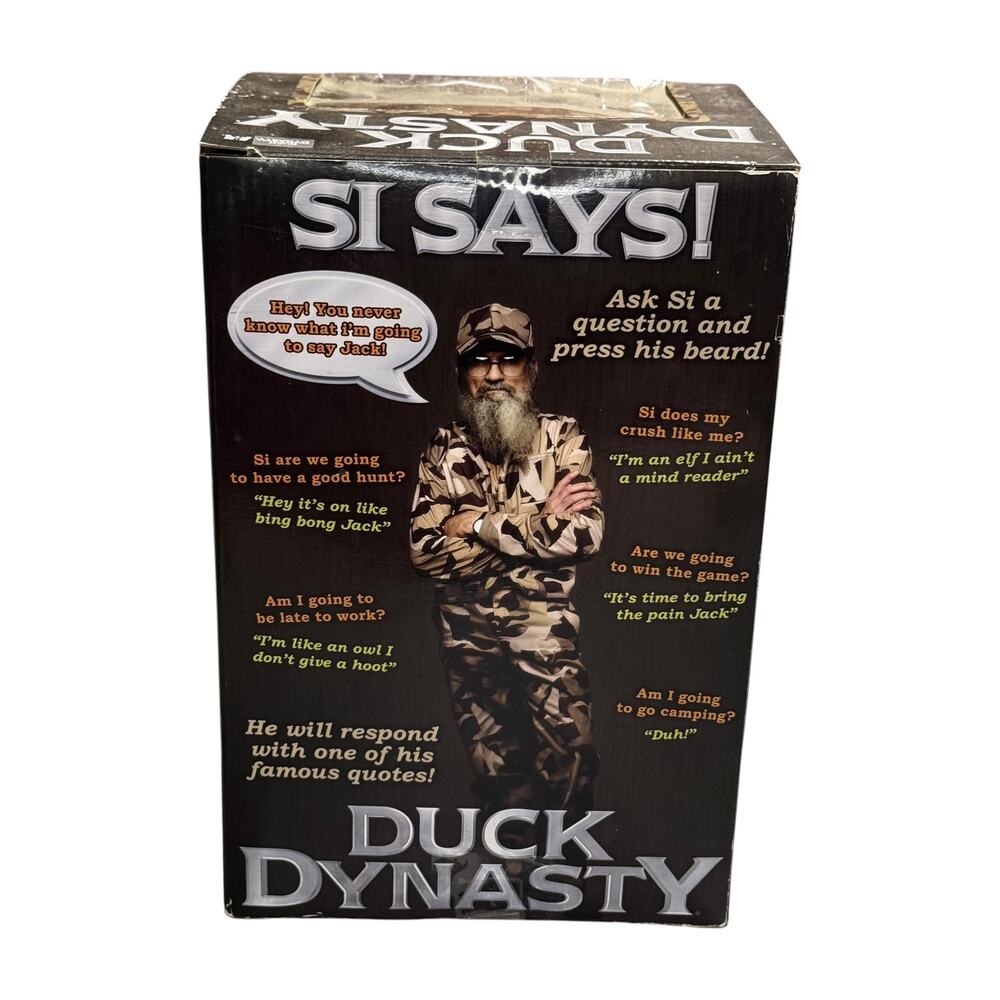 Duck Dynasty Si Robertson Talking Glowing Beard Plush 2013 in Box - Picture 5 of 7